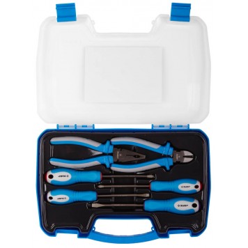 2201-H6_z01 | Набор Плоскогубцы 2201-1-18, бокорезы 2201-5-16, отвертки SL: 5.5, 6, PH: 1, 2, 6 предметов, ЗУБР ЭКСПЕРТ-0