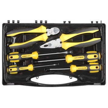2202-H6 | Набор слесарно-монтажного инструмента: 4 отвертки, плоскогубцы и бокорезы, 6 предмета, STAYER ULTRA-0