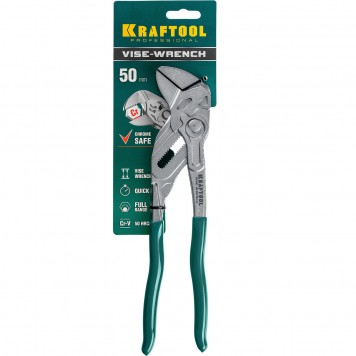 22065 | Клещи переставные-гаечный ключ, 250 / 50 мм (2 "), KRAFTOOL VISE-WRENCH-5