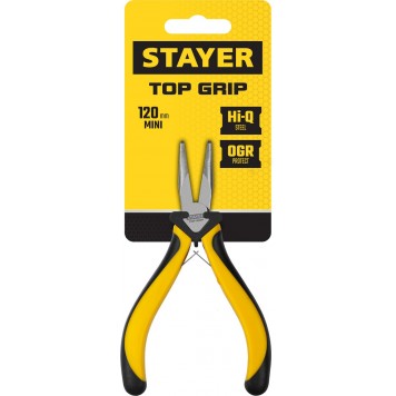 2218-3_z02 | Тонкогубцы изогнутые 120мм, STAYER TOPGRIP-1