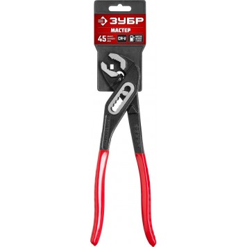 2242-24_z01 | Клещи переставные Сr-V, высокомощный коробчатый шарнир, 250мм, ЗУБР МАСТЕР-1
