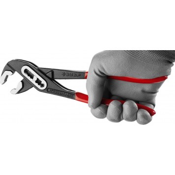 2242-24_z01 | Клещи переставные Сr-V, высокомощный коробчатый шарнир, 250мм, ЗУБР МАСТЕР-4