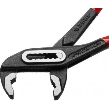 2242-30_z01 | Клещи переставные Сr-V, высокомощный коробчатый шарнир, 300мм, ЗУБР МАСТЕР-3