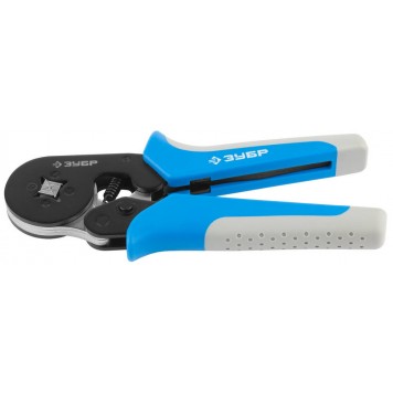 22676 | Кримпер ЕВРО-КОННЕКТ для изолированных и неизолированных втулочных наконечников, с 4-хсторонней матрицей, ЗУБР-0