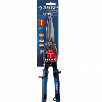 23130-SL | Ножницы по металлу, 300 мм, прямые удлинённые, Cr-Mo, Катран, ЗУБР ПРОФЕССИОНАЛ-4