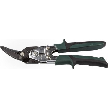 2325-L | Ножницы по металлу проходные с двойной рычажной передачей, левые, губка с выносом, Cr-Mo, 260 мм, KRAFTOOL BULLDOG-0