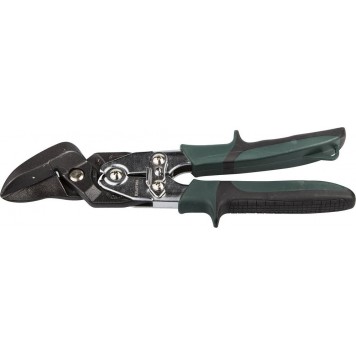 2325-R | Ножницы по металлу проходные с двойной рычажной передачей, правые, губка с выносом, Cr-Mo, 260 мм, KRAFTOOL BULLDOG-0