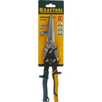2328-SL | Ножницы по металлу, прямые удлинённые, Cr-Mo, 290 мм, KRAFTOOL ALLIGATOR-3