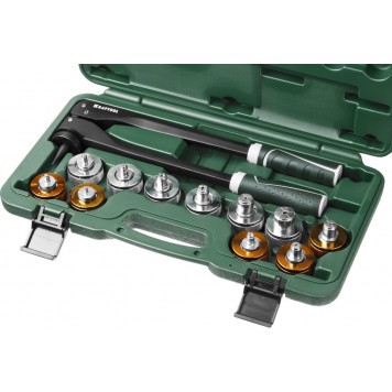 23650-H12 | Расширитель-калибратор для муфт под пайку труб из цв мет d 10,12,15,18,22,28мм, 1/4",3/8",1/2",5/8",3/4", бокс, KRAFTOOL-5