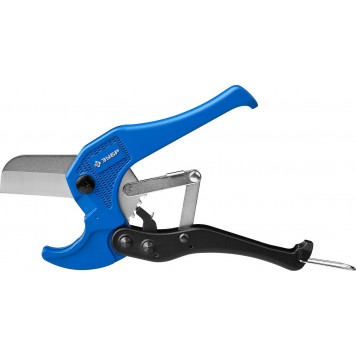 23701-42_z01 | Ножницы автоматические с лезвием из инструментальной стали У8А для пластиковых труб, максимальный d=42 мм, ЗУБР ПРОФЕССИОНАЛ-3