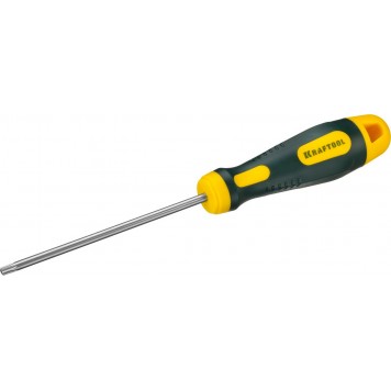 250077-20-100 | Отвертка, Cr-Mo-V сталь, двухкомпонентная противоскользящая рукоятка, TORX Hole, №20x100мм, KRAFTOOL-0