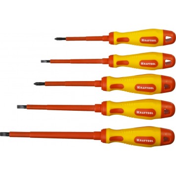 250088-H6 | Набор отверток, Cr-Mo-V сталь, SL: 2.5, 4, 5.5, 6.5, PH: № 1, № 2, 6 предм, KRAFTOOL Х-DRIVE ELECTRO-0