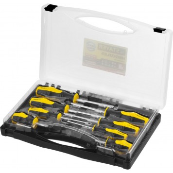 25055-H8_z02 | Набор: Отвертки, Cr-V, эргономичная двухкомпонентная рукоятка, 8шт, STAYER HERCULES-2