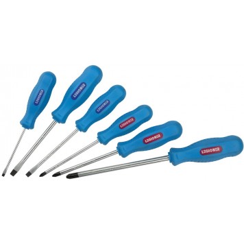 25065-H6 | Набор Отвертки, Cr-V, SL 3, 5, 6/PH №1, №2, №3, 6 предметов, LEGIONER-0