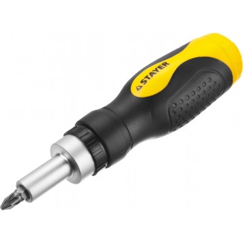 25084-H46 | Набор: Отвертки, реверс отвертка, биты 35шт, адаптер для торц голов, торц голов 9шт, 46 предм, STAYER HERCULES-4