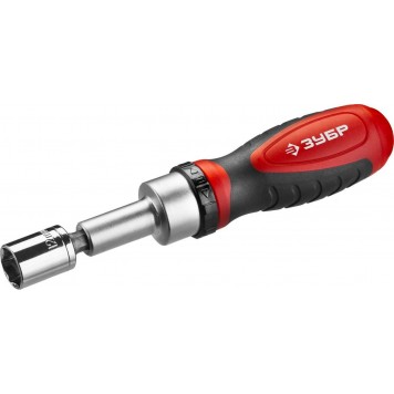 25165-H38 | Набор: Отвертка с насадками, Cr-V сталь, в компактном боксе, ЗУБР МАСТЕР-7