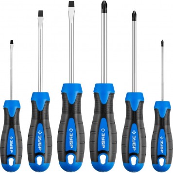 25239 | Набор: Отвертки профессиональные, Cr-Mo сталь, магнитный наконечник, в коробке, SL3,5,6/PH0,1,2, ЗУБР ПРОФЕССИОНАЛ-0