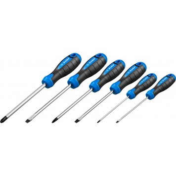 25239 | Набор: Отвертки профессиональные, Cr-Mo сталь, магнитный наконечник, в коробке, SL3,5,6/PH0,1,2, ЗУБР ПРОФЕССИОНАЛ-4