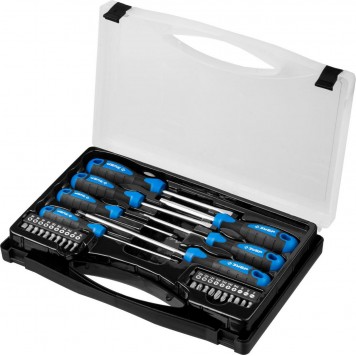 25240 | Набор: Отвертки профессиональные, Cr-Mo сталь, магнитный наконечник, в коробке, 27 предметов, ЗУБР ПРОФЕССИОНАЛ-4