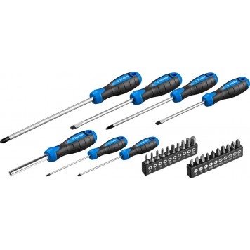 25240 | Набор: Отвертки профессиональные, Cr-Mo сталь, магнитный наконечник, в коробке, 27 предметов, ЗУБР ПРОФЕССИОНАЛ-6