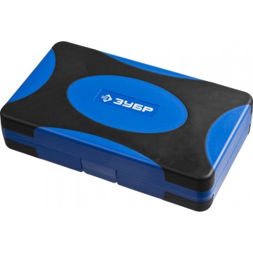 25283-H47 | Набор: Отвертка с двухкомп рукояткой, насадки и мини трещетка, 47 предм, пластиковый бокс, ЗУБР ПРОФИ-5