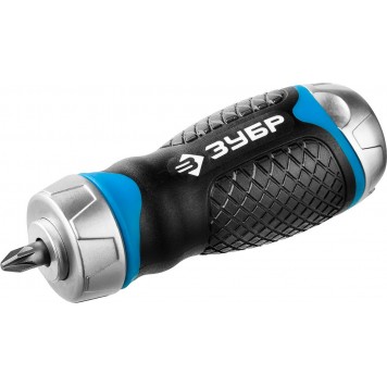 25353-H24 | Набор: Отвертка реверсив с двухкомп рукоят, насадки, CrMo, рукоят с отсеком для хранения бит, 24 предмета, ЗУБР ПРОФЕССИОНАЛ-6