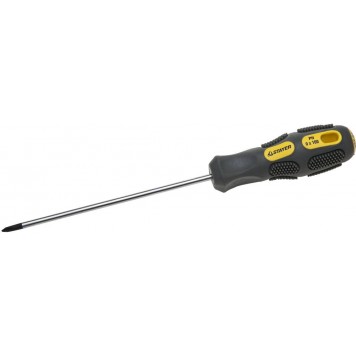 2582-0-100 G | Отвертка слесарная, Cr-V, намагниченная, PH №0х100мм, STAYER MAX-GRIP-0