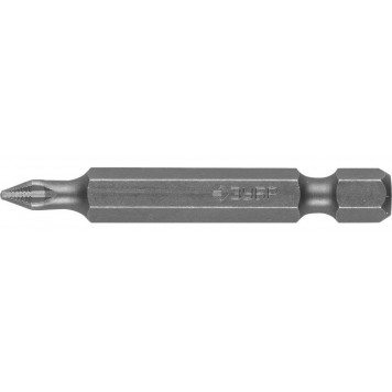 26001-1-50-2 | Биты кованые, хромомолибденовая сталь, тип хвостовика E 1/4", PH1, 50мм, 2шт, ЗУБР МАСТЕР-0