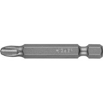 26001-3-50-2 | Биты кованые, хромомолибденовая сталь, тип хвостовика E 1/4", PH3, 50мм, 2шт, ЗУБР МАСТЕР-0