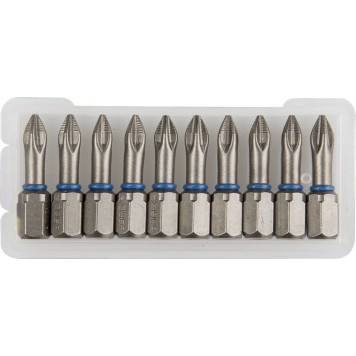 26013-1-25-10 | Биты торсионные кованые, обточенные, хромомолибденовая сталь, тип хвостовика C 1/4", PZ1, 25мм, 10шт, ЗУБР ЭКСПЕРТ-0