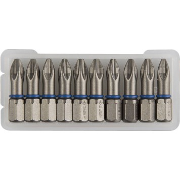 26013-2-25-10 | Биты торсионные кованые, обточенные, хромомолибденовая сталь, тип хвостовика C 1/4", PZ2, 25мм, 10шт, ЗУБР ЭКСПЕРТ-0