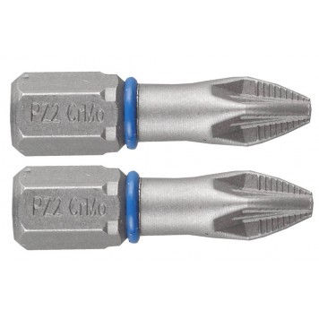 26013-2-25-2 | Биты торсионные кованые, обточенные, хромомолибденовая сталь, тип хвостовика C 1/4", PZ2, 25мм, 2шт, ЗУБР ЭКСПЕРТ-0