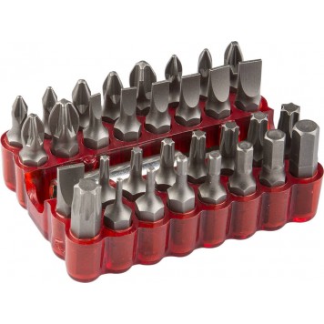 26045-H33 | Набор: Биты с магнитным адаптером, хромованадиевая сталь, 33 предмета, ЗУБР-0