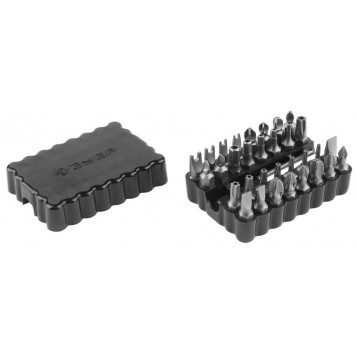 26046-H33 | Набор: Биты специальные, с магнитным адаптером, хромованадиевая сталь, 33 предмета, ЗУБР-0