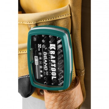 26083-H32 | Набор бит, 32 предмета, Cr-Mo, KRAFTOOL GRAND-8