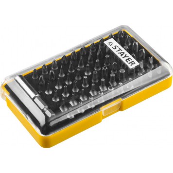 26084-H61 | Набор: Биты CR-V, с магнитным адаптером, 61 предмет, STAYER SUPER UNIVERSAL-5