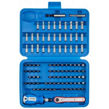 26093-H99 | Набор Биты с мини-трещоткой и отверткой битодержателем, Cr-Mo, 99 предметов, в боксе., ЗУБР УНИВЕРСАЛ-0