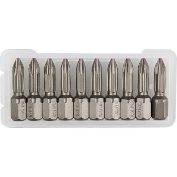 26121-1-25-10 | Биты торсионные кованые, обточенные, Cr-Mo сталь, тип хвостовика C 1/4", PH1, 25мм, 10шт, KRAFTOOL X-DRIVE-0