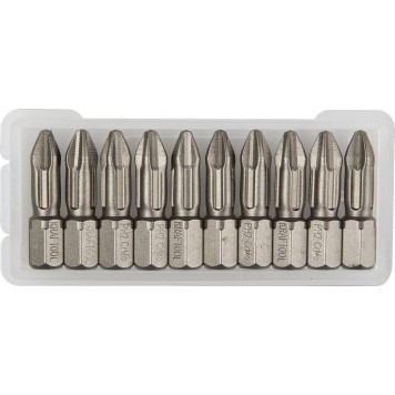 26121-2-25-10 | Биты торсионные кованые, обточенные, Cr-Mo сталь, тип хвостовика C 1/4", PH2, 25мм, 10шт, KRAFTOOL X-DRIVE-0