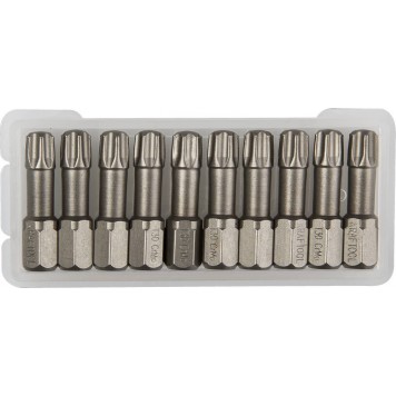 26125-30-25-10 | Биты торсионные кованые, обточенные, Cr-Mo сталь, тип хвостовика C 1/4", Т30, 25мм, 10шт, KRAFTOOL X-DRIVE-0