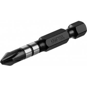 26191-2-50-S2 | Биты, тип хвостовика E 1/4", PH2, 50мм, 2шт, на карточке, KRAFTOOL IMPACT PRO-6
