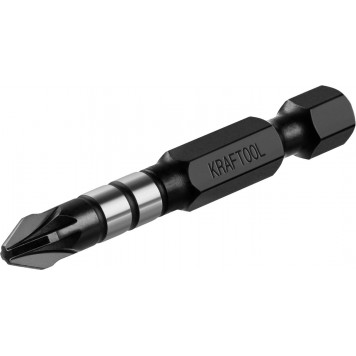 26193-2-50-S10 | Биты, тип хвостовика E 1/4", PZ2, 50мм, 10шт, в пластиковом боксе, KRAFTOOL IMPACT PRO-7
