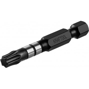26195-30-50-S10 | Биты, TORX, тип хвостовика E 1/4", TX30, 50мм, 10шт, в пластиковом боксе, KRAFTOOL IMPACT PRO-7