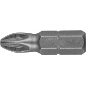 Биты хвостовик C 1/4", PZ №2, 25мм, 2шт, STAYER 26221-2-25-02