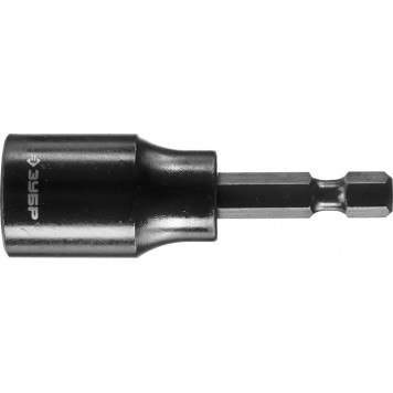 26377-13 | Бита с торцовой головкой, удлиненная, хвостовик E 1/4", 13мм, 1шт, ЗУБР ПРОФИ-0