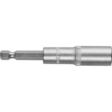 26396-10 | Бита с торцовой головкой, удлиненная, Cr-V, хвостовик E 1/4", 10мм, KRAFTOOL-0