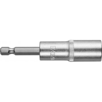 26396-13 | Бита с торцовой головкой, удлиненная, Cr-V, хвостовик E 1/4", 13мм, KRAFTOOL-0