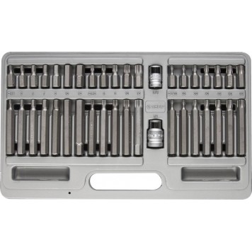 2653-H40_z01 | Набор: Биты специальные в пластиковом боксе, HEX, TORX, SPLINE, 40 предметов, ЗУБР-0