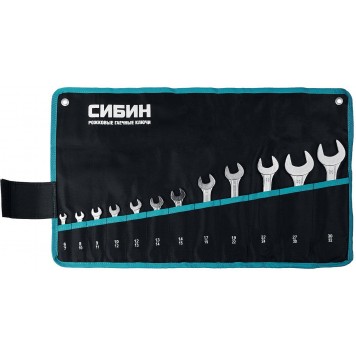 27013-H12 | Набор рожковых гаечных ключей 12 шт, 6 - 32 мм, СИБИН-0