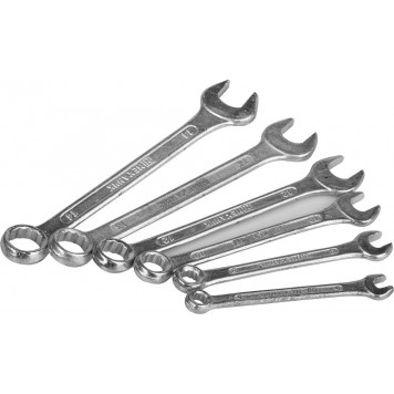 27016-H6 | Набор комбинированных гаечных ключей 6 шт, 6 - 14 мм, МЕХАНИК, РОССИЯ-0